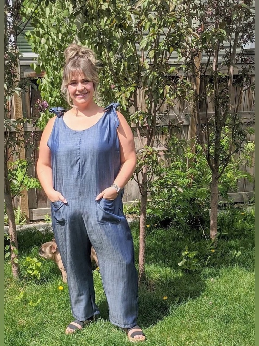 Rock & Prairie Clothing Co - Made in CANADA. 100% Tencel Denim Jumpsuit - XL